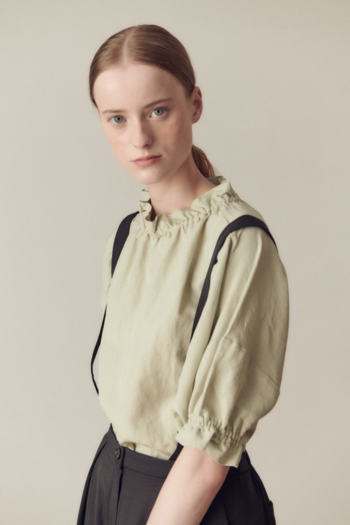 Hidden Forest Market Victoria Blouse - Light Olive - Image 1 of 8