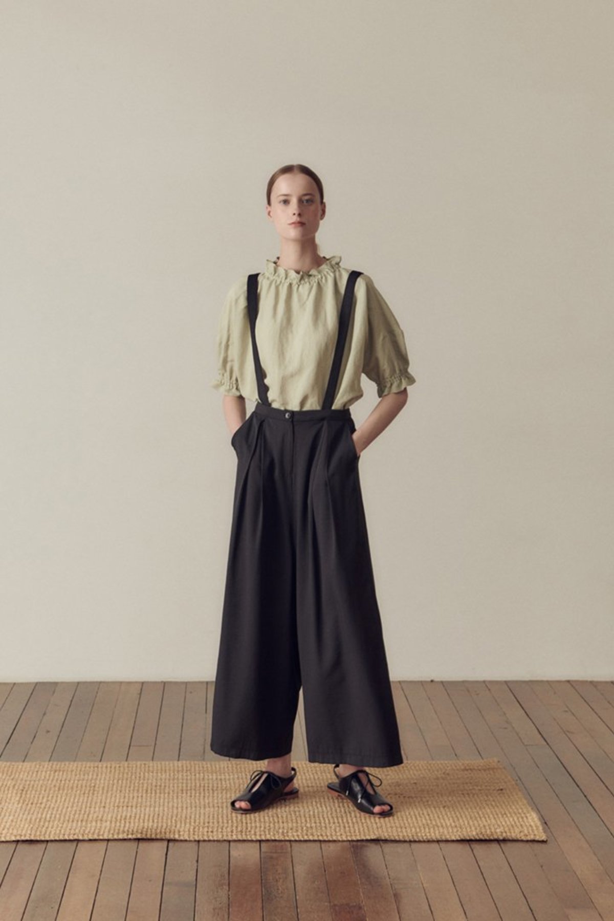 Hidden Forest Market Victoria Blouse - Light Olive - Image 2 of 8