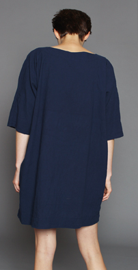 Uzi NYC Cream Broken Stripe Now Dress Uzi NYC Cream Broken Stripe Now Dress