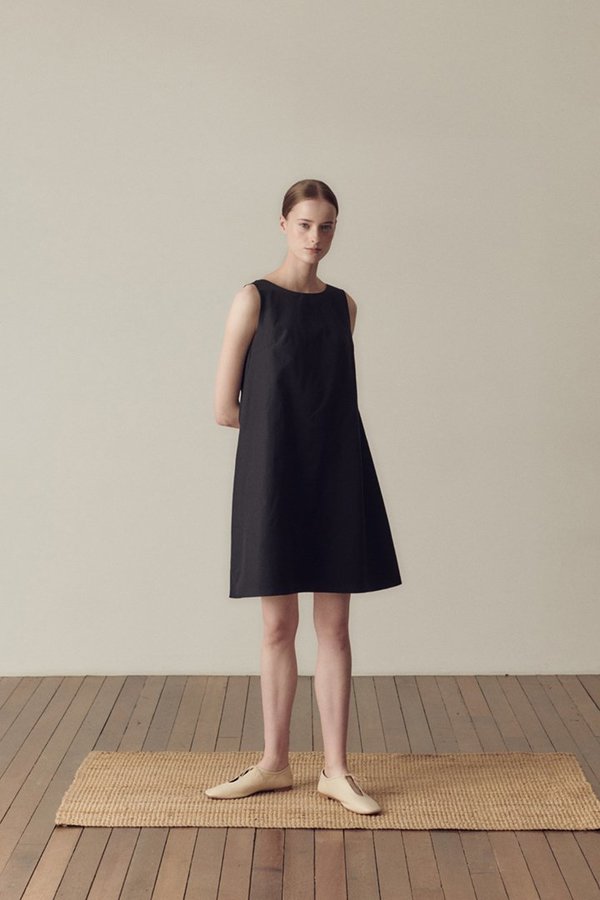 Hidden Forest Market Ceremony Mini Dress - Black