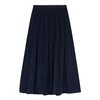 Hidden Forest Market Fortuna Pleats Silky Skirt - Navy - Thumbnail 6