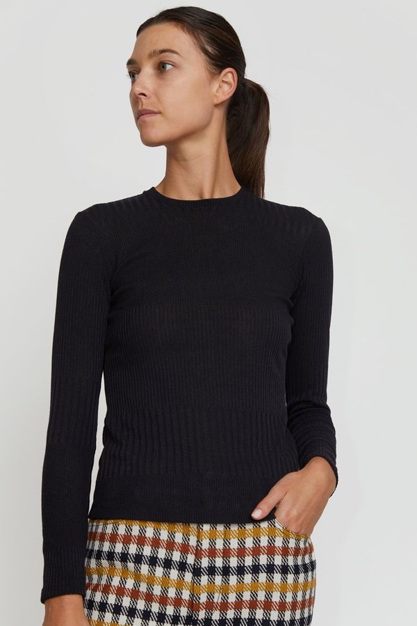 No.6 Stellan Crewneck Knit - Black No.6 Stellan Crewneck Knit - Black