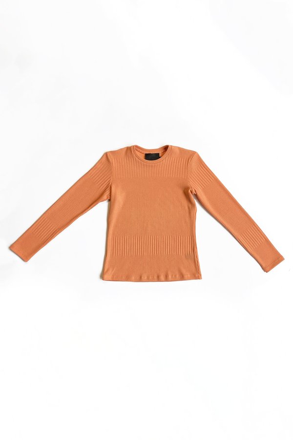 No.6 Stellan Crewneck Knit - Papaya No.6 Stellan Crewneck Knit - Papaya