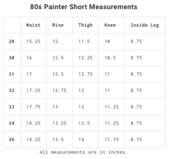 Stan Ray 80's painter shorts