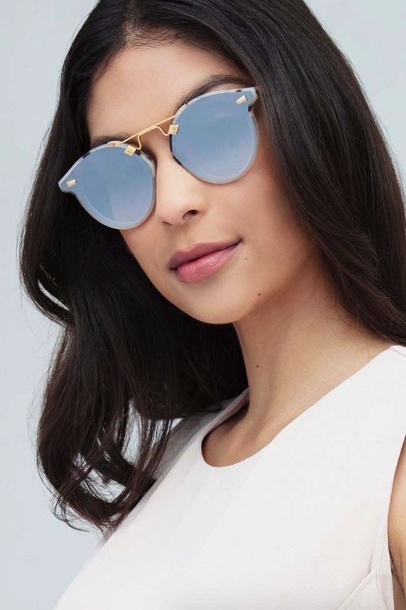Krewe STL Nylon Sunglasses - Matte Oyster to Crystal 24K  display picture 2