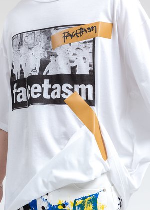 Facetasm Gum Tape Big Tee - White | Garmentory