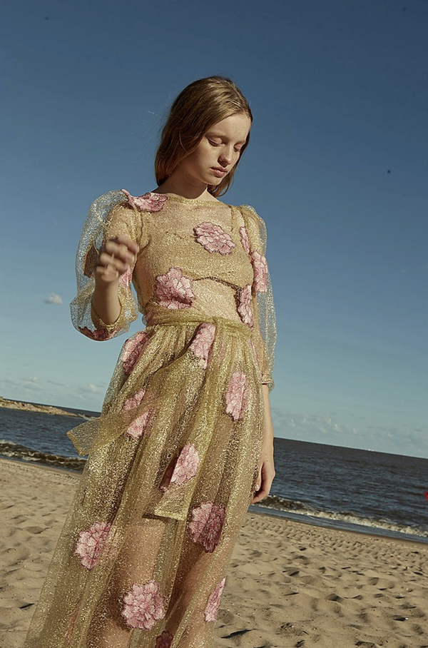 laia embroidered maxi dress Isabella Green Floral Maxi Dress | Women's Clothing main image 0