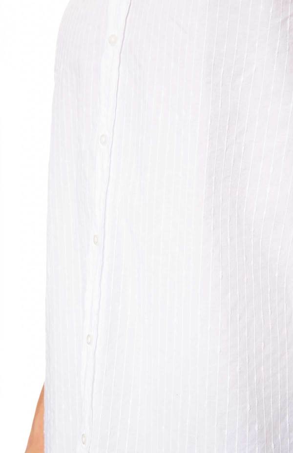 Frank & Eileen Finbar Textured Striped Shirt - White Frank & Eileen Finbar Textured Striped Shirt - White