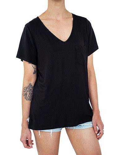 Menage A Deux V-Neck with Pocket tee Menage A Deux V-Neck with Pocket tee
