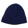 cableami Denim-like Cotton Beanie - Navy - Thumbnail 1