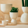 Franca Stacked Planter - White - Thumbnail 1