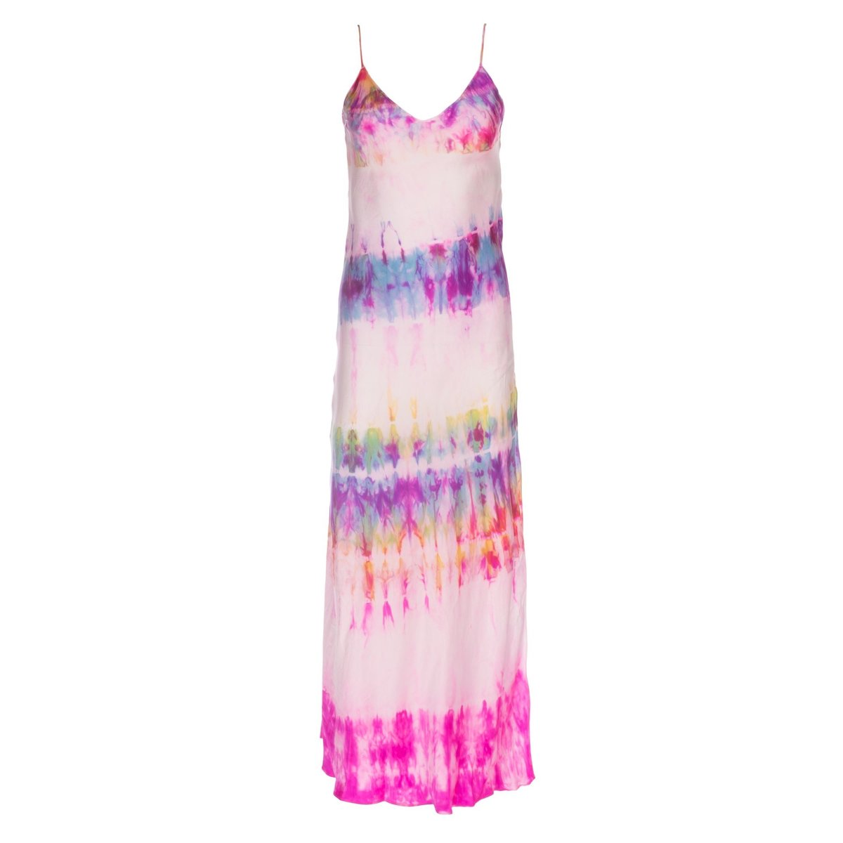 strapless open back dress Multi Tie Dye Mini Slip Dress main image 0