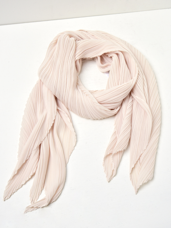 Pleats Please Issey Miyake PLEATS BASIC SCARF - BEIGE | Garmentory