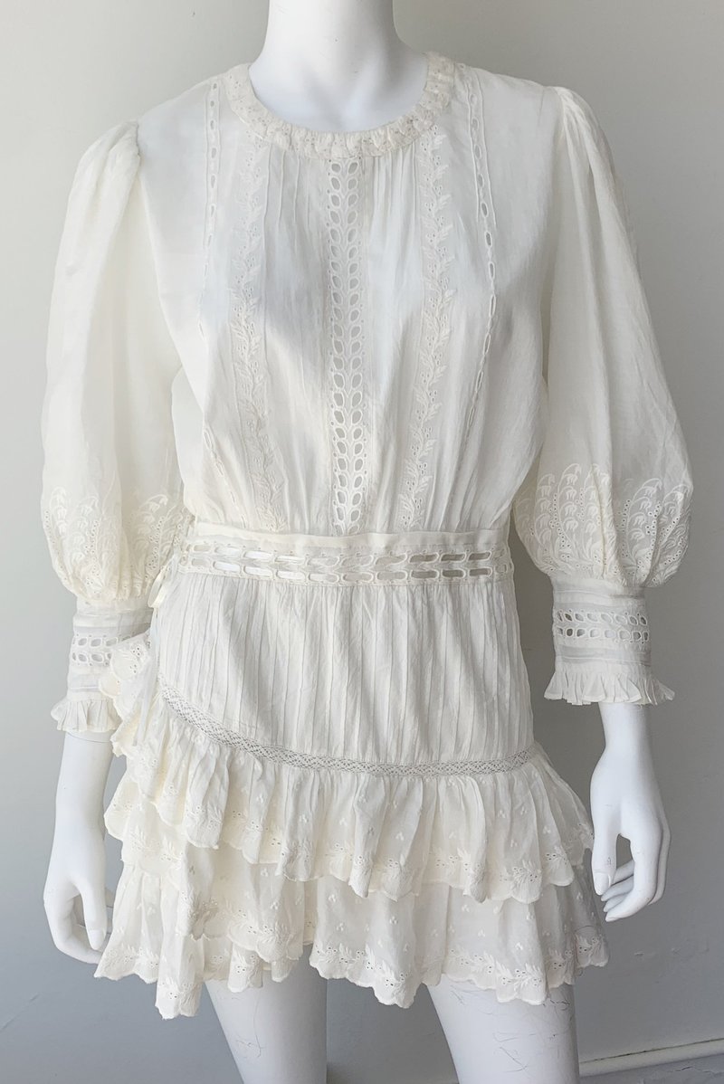 LoveShackFancy Lorelei Dress - Ivory | Garmentory