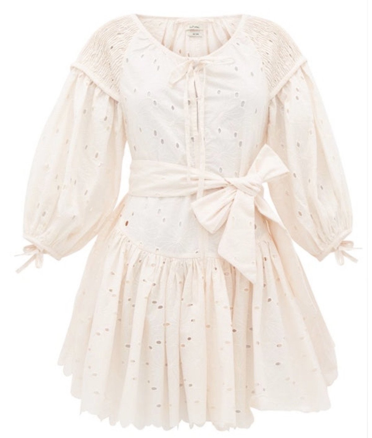 innika choo mini frill dress Innika Choo Frill Mini Smocked Dress In Pink