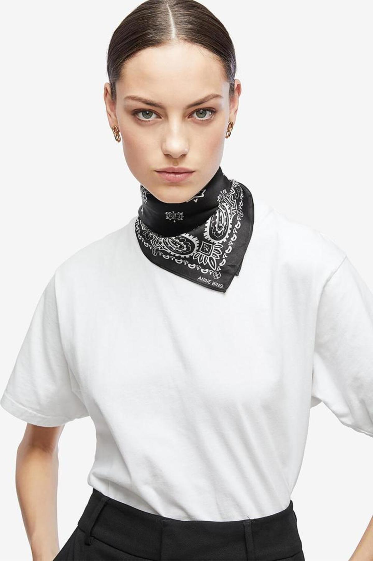 Anine Bing Arizona Scarf - black | Garmentory