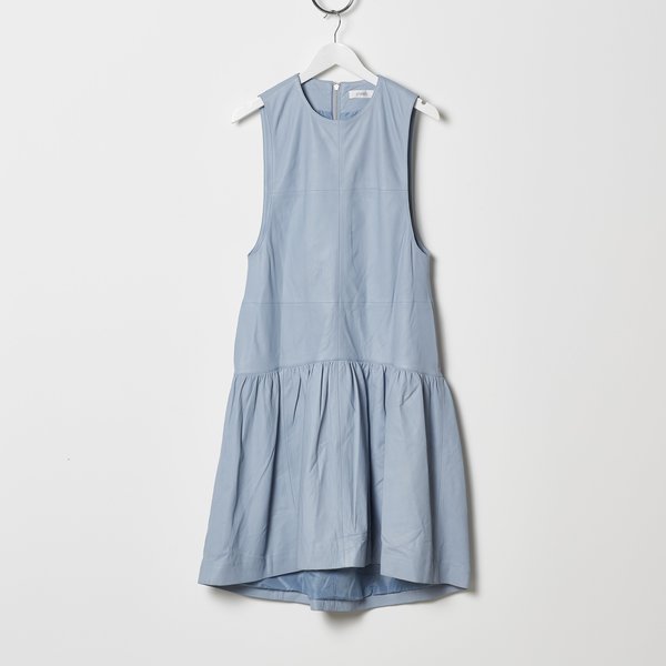 Stand Studio Leather Dress - Baby Blue | Garmentory