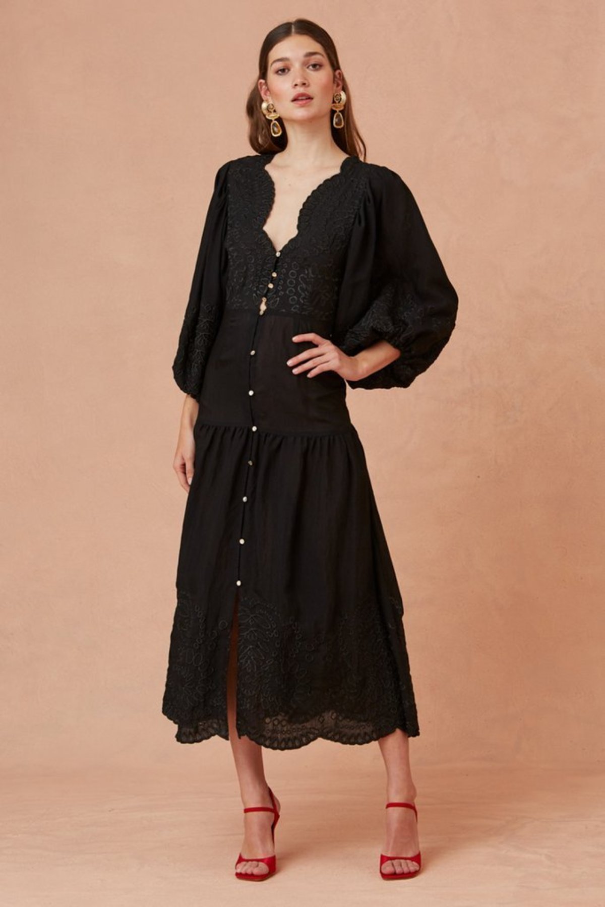 jonathan simkhai mixed lace mini dress Signature Paislee Dress main image 0