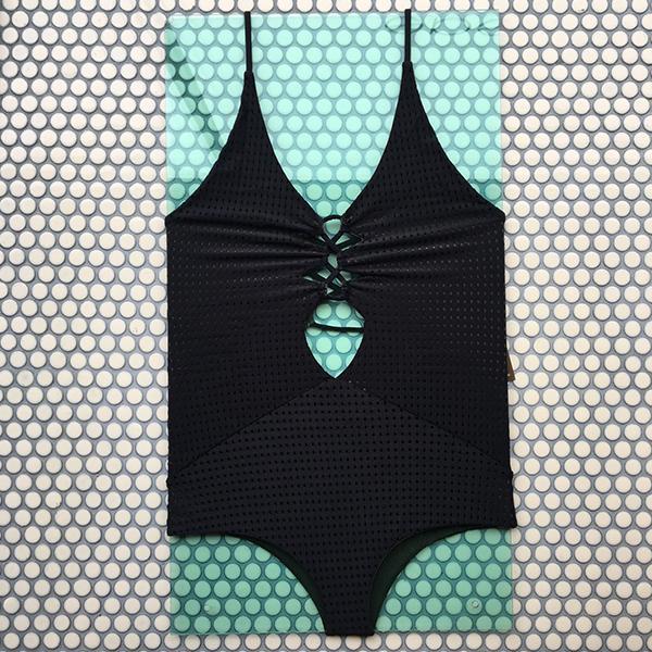 Acacia Kokomo Piece Black Mesh Garmentory
