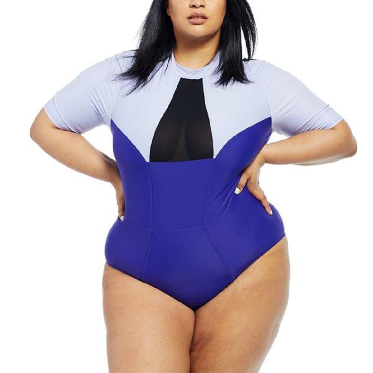 Chromat Tidal II Rashguard Piece Lavender Garmentory
