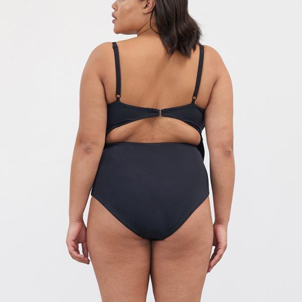 Mara Hoffman Kia Tie Front 1 Piece - Black Mara Hoffman Kia Tie Front 1 Piece - Black