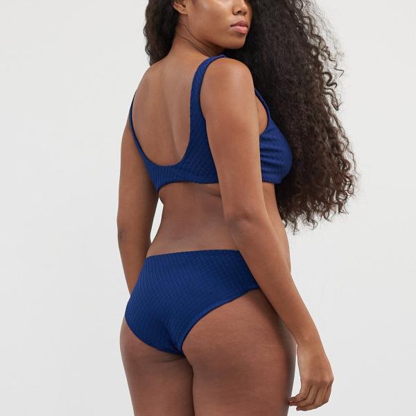 Mara Hoffman Zoa Low Rise Bikini Bottom - Navy Mara Hoffman Zoa Low Rise Bikini Bottom - Navy