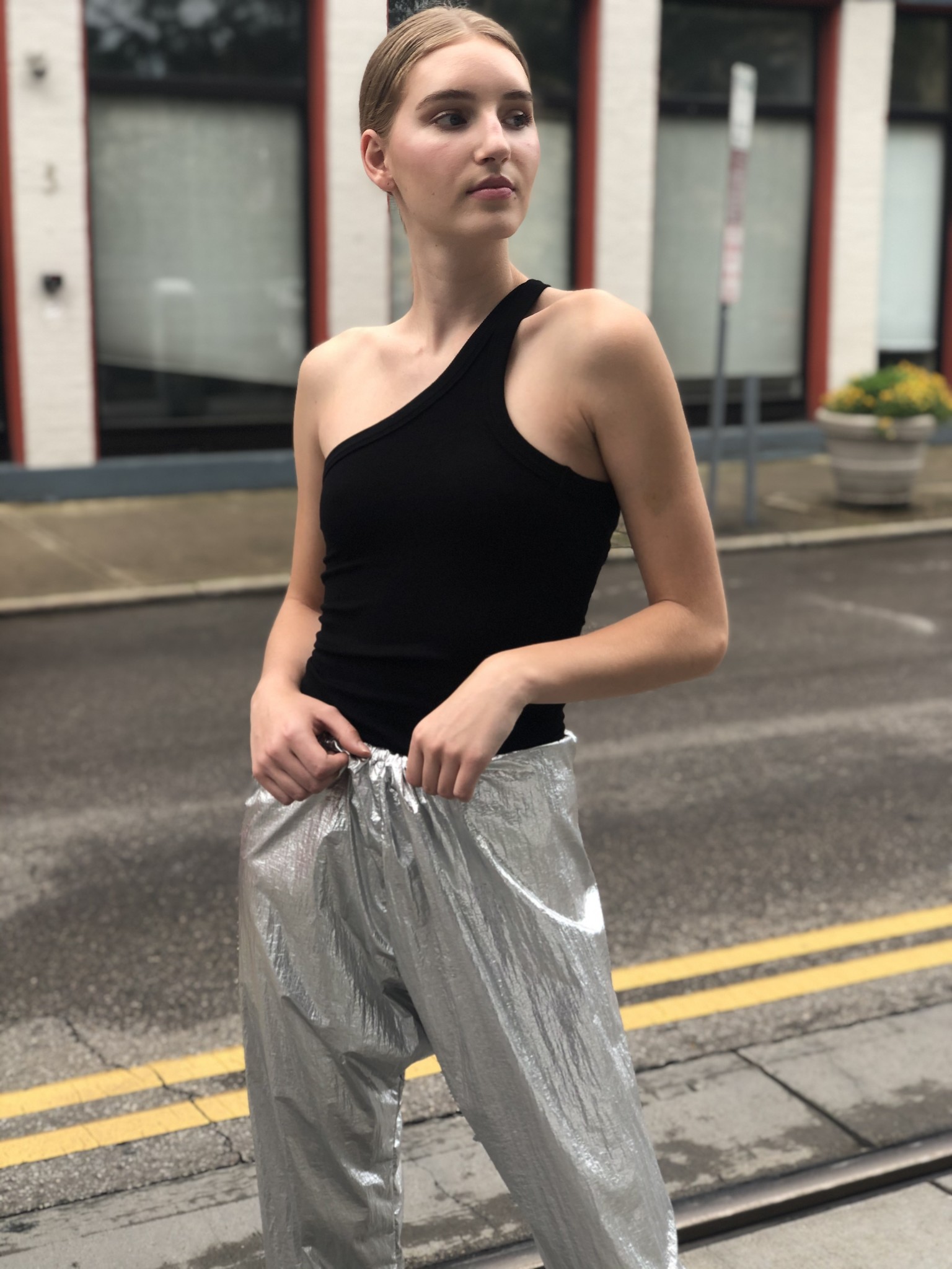 Uzi NYC Space Pant - Silver | Garmentory