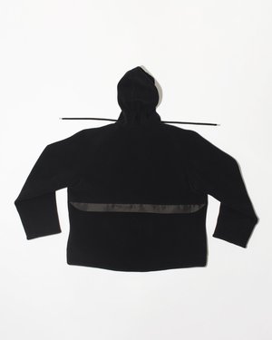 Adyar Virgin Wool Melton Shell Parka - black Adyar Virgin Wool Melton Shell Parka - black