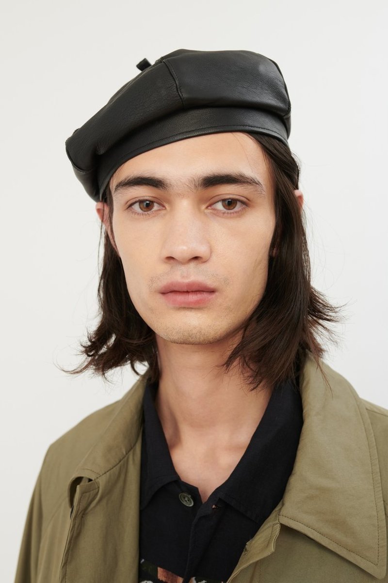 Our Legacy Leather Beret - Black | Garmentory