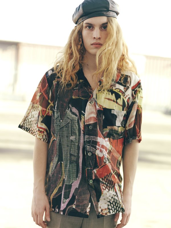 トップス SHORT SLEEVE SQUARE SHIRT, Peace Crowd Our-Legacy-Peace-Crowd-Box-