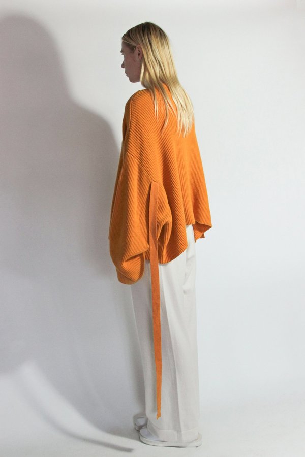 Oyuna Knitted Elbow Strap Cashmere Pullover - Honey Oyuna Knitted Elbow Strap Cashmere Pullover - Honey