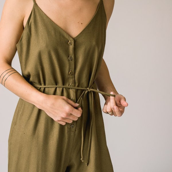 Ozma Cypress Playsuit - Olive Ozma Cypress Playsuit - Olive