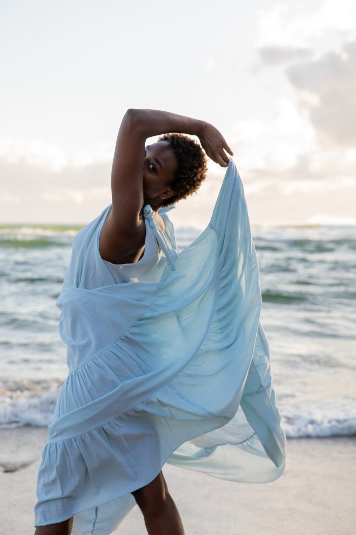 Little Tienda Luana Dress - Sky  - Image 10 of 10