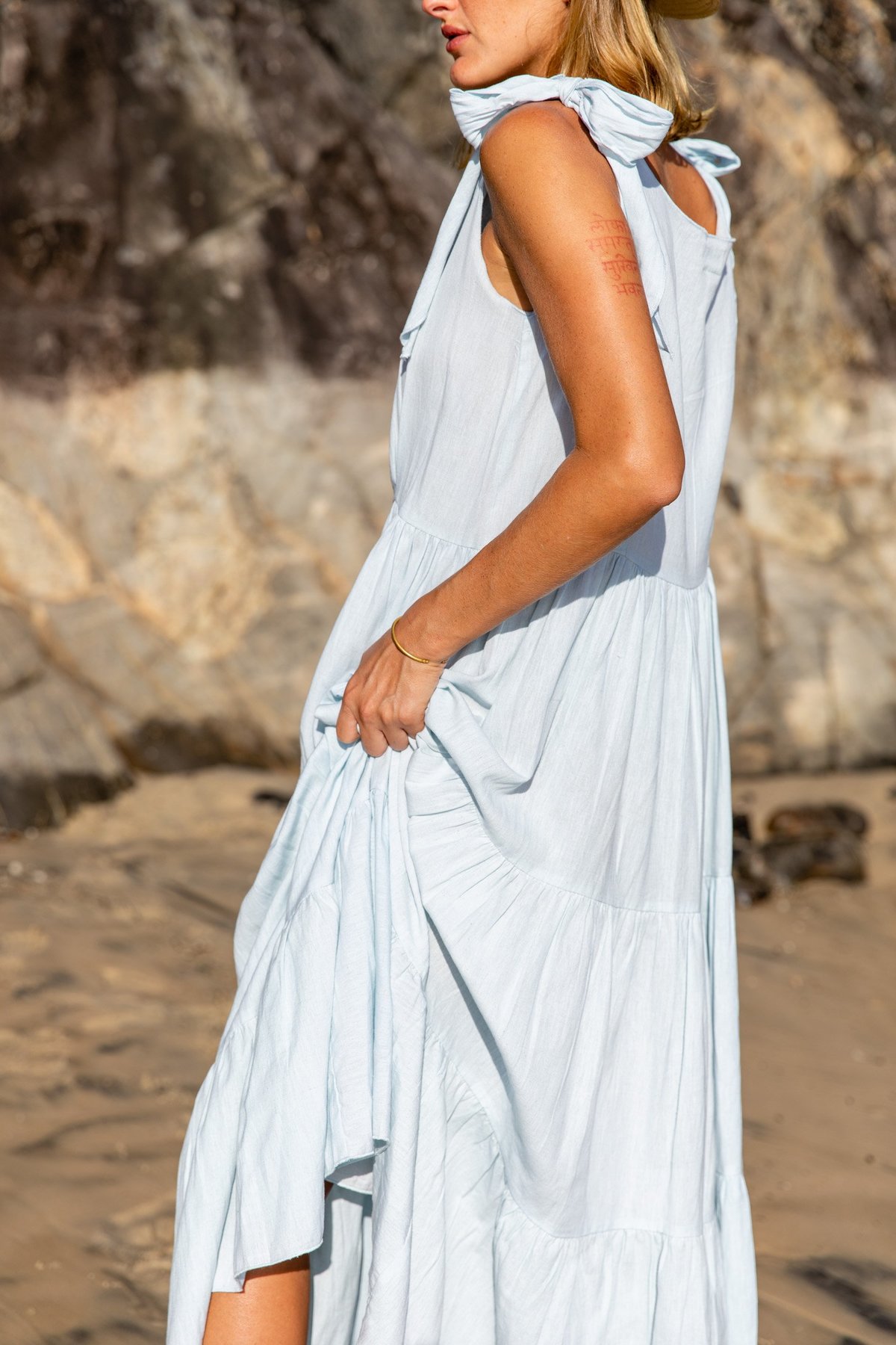 Little Tienda Luana Dress - Sky  - Image 3 of 10