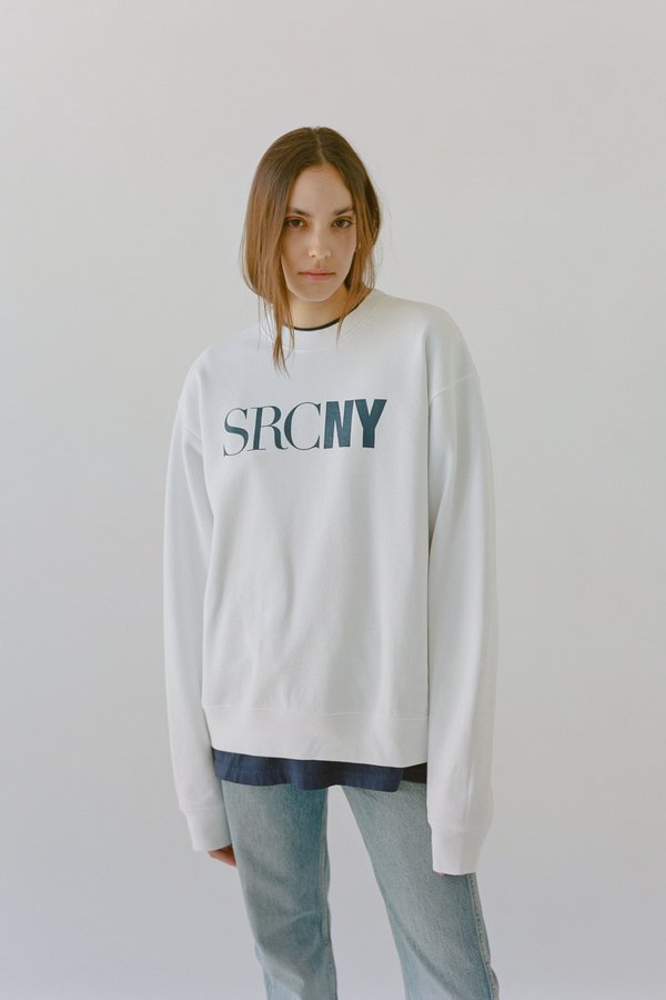 Sporty & Rich SCRNY crewneck - white/navy