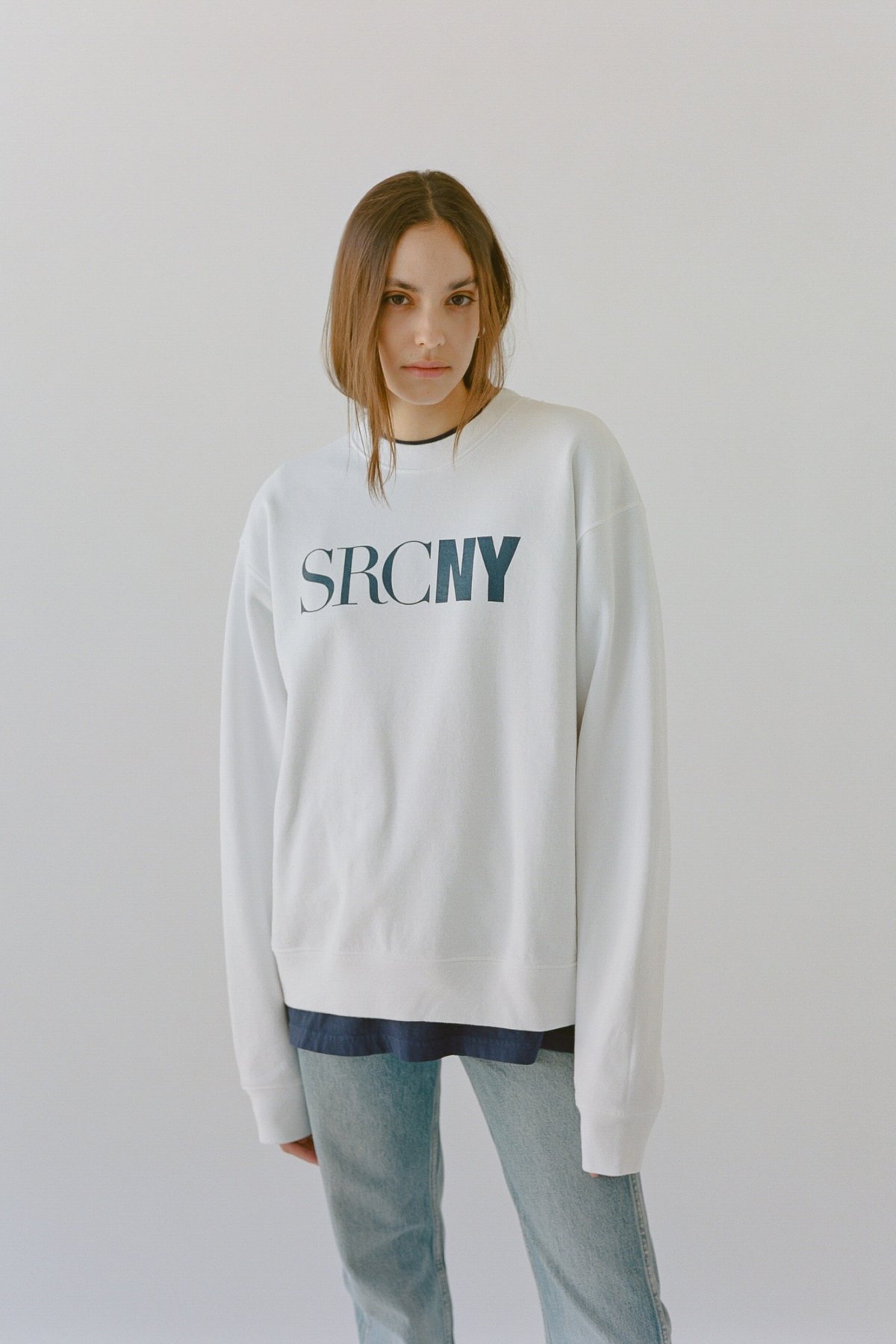 Sporty & Rich SCRNY crewneck - white/navy - Image 5 of 5