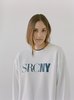 Sporty & Rich SCRNY crewneck - white/navy - Thumbnail 2