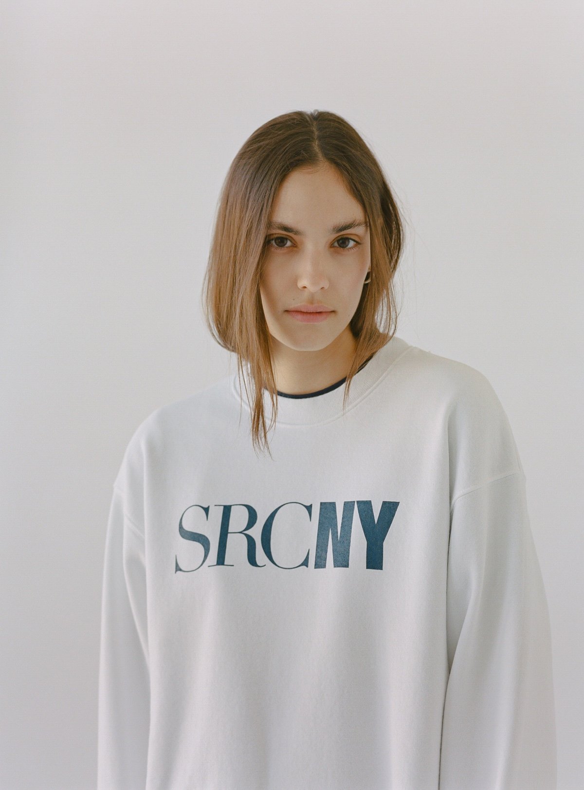 Sporty & Rich SCRNY crewneck - white/navy - Image 2 of 5