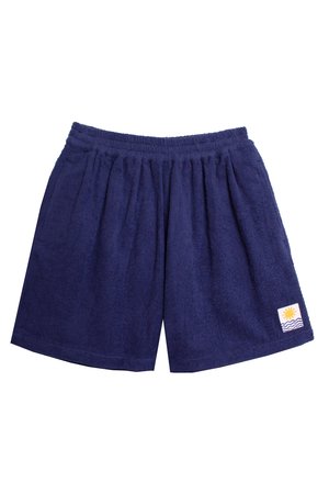 L.F.Markey Basic Towelling Shorts - Navy L.F.Markey Basic Towelling Shorts - Navy