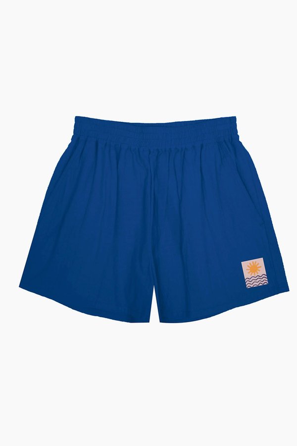 L.F. Markey Basic Linen Shorts - Cobalt L.F. Markey Basic Linen Shorts - Cobalt