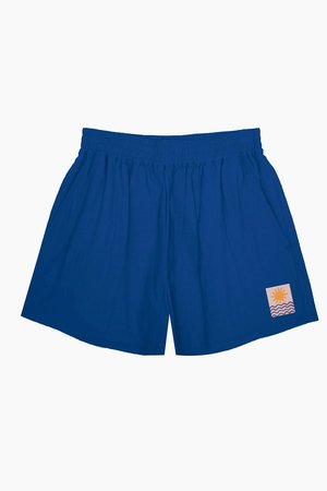 L.F. Markey Basic Linen Shorts - Cobalt L.F. Markey Basic Linen Shorts - Cobalt