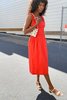 Lisa Says Gah Tammy Midi Dress - Tomato - Thumbnail 6