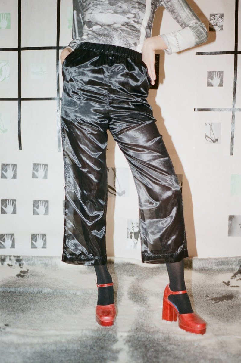 Michons Marigot SHEER ELASTIC WAIST JOGGERS