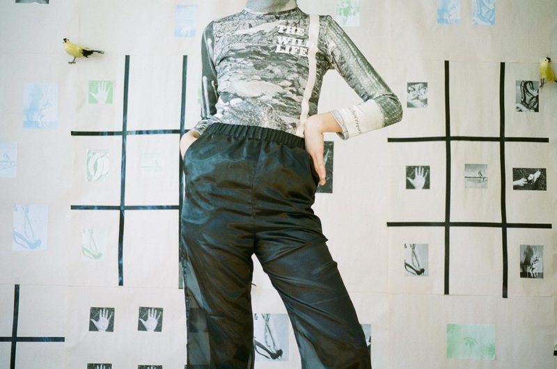 Michons Marigot SHEER ELASTIC WAIST JOGGERS