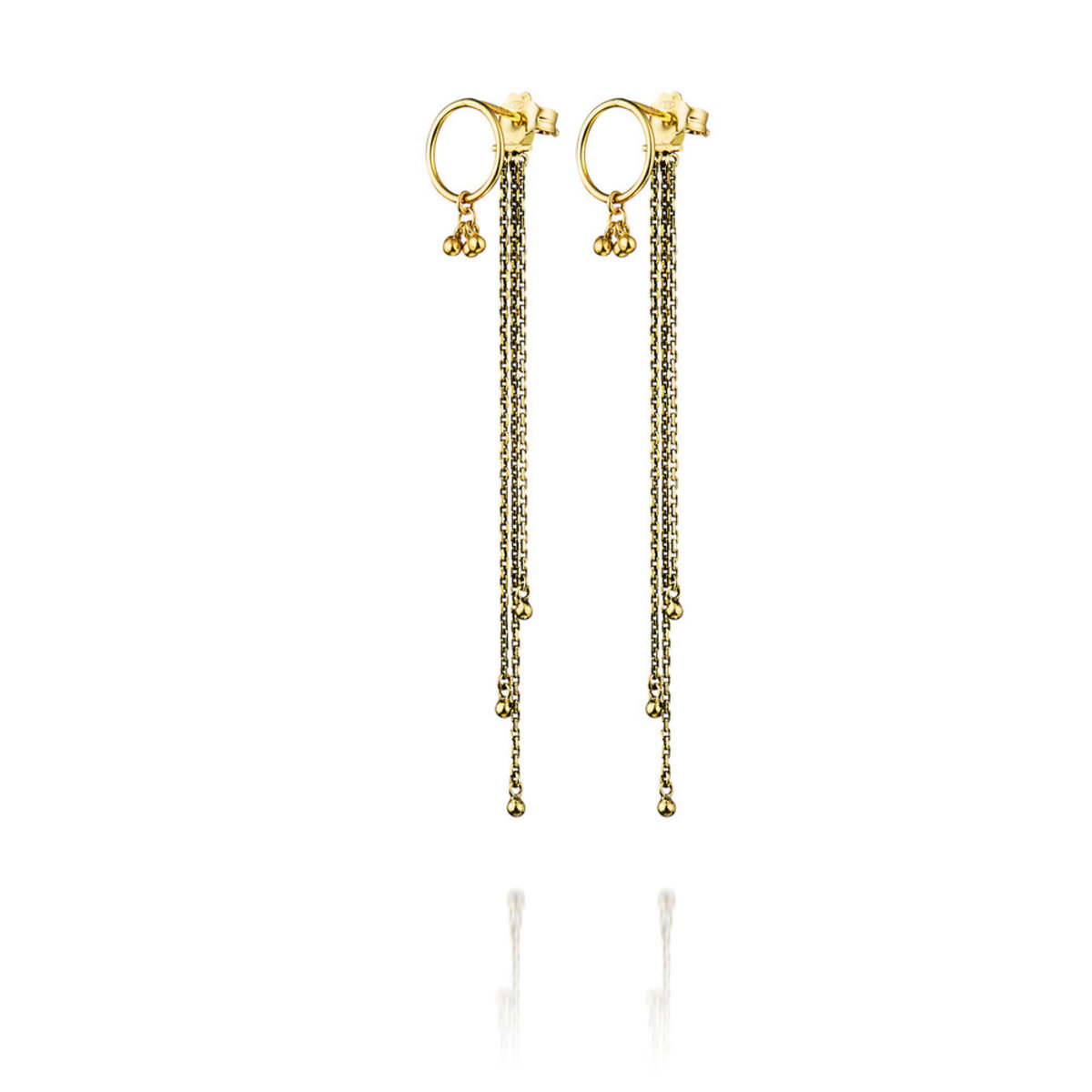 Marie Laure Chamorel Antique Earrings With Chain - Gold Fill - Image 1 of 1