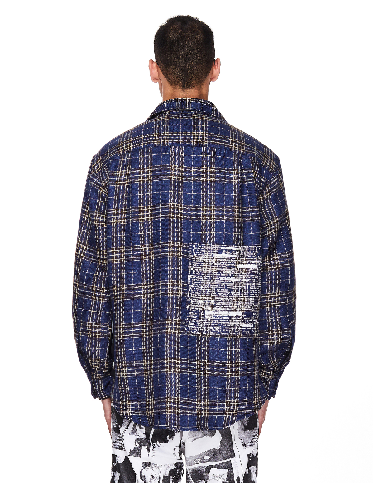 Enfants Riches Deprimes Wool & Linen Shirt - Blue | Garmentory