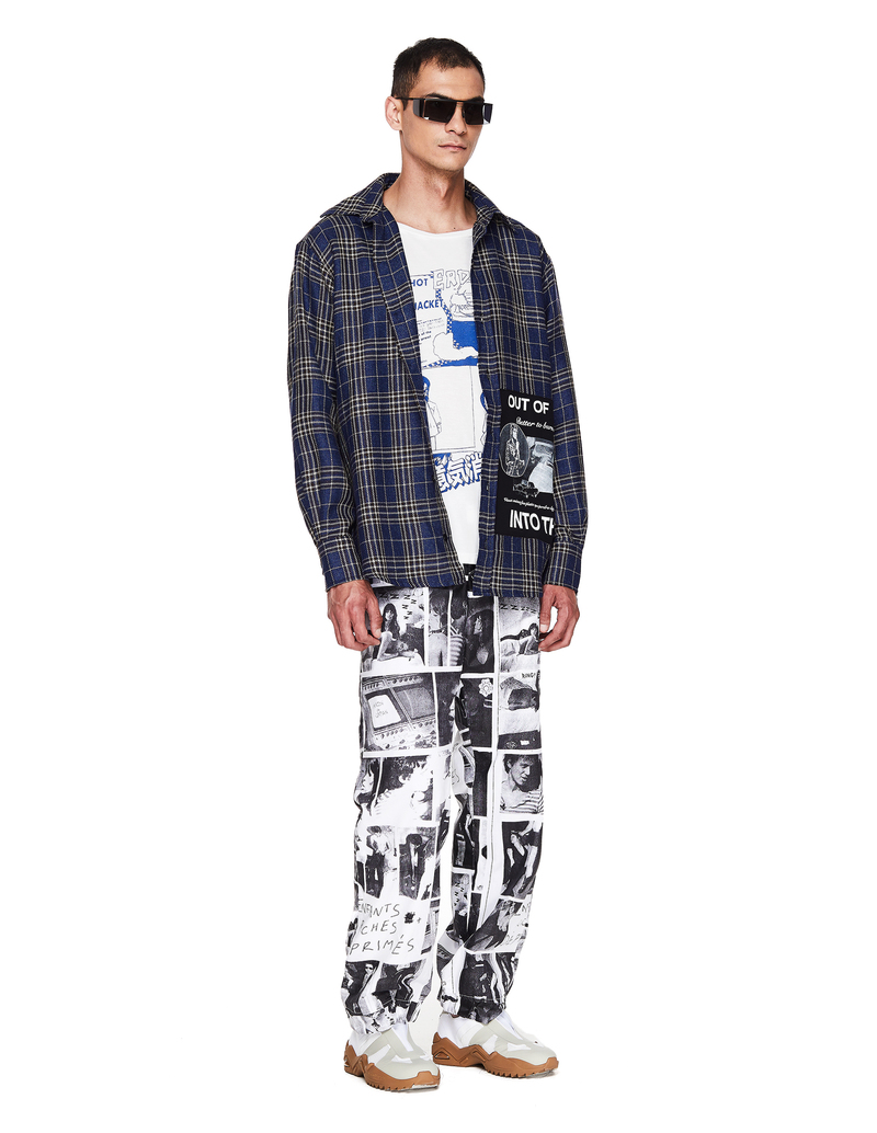 Enfants Riches Deprimes Wool & Linen Shirt - Blue | Garmentory