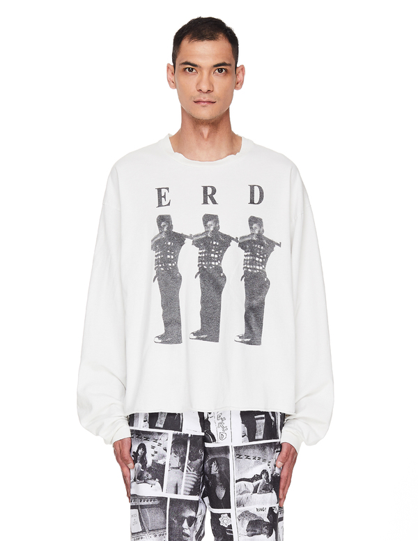 Enfants Riches Déprimés ERD シャツ Enfants Riches Deprimes White E.R.D Printed Longsleeve | Garmentory