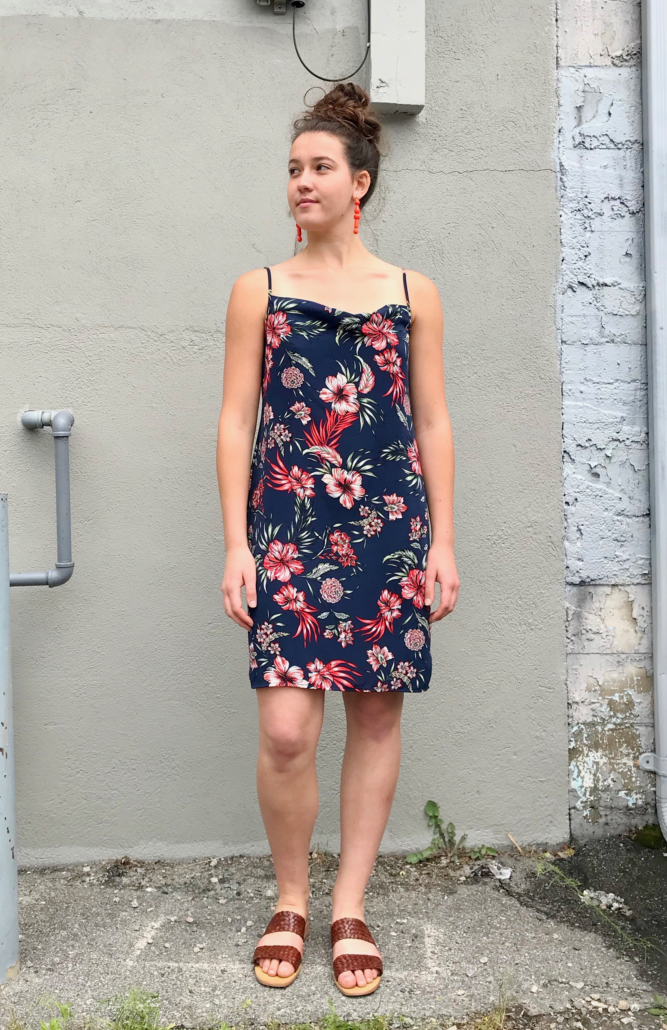 navy cami dress