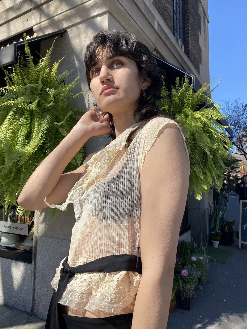 Vintage Antique Edwardian Lace Top with Belt